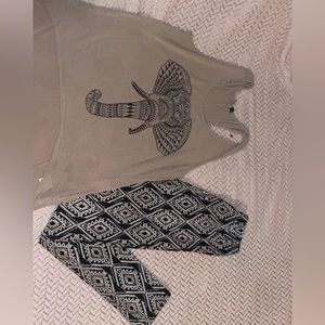 Matching top and leggings